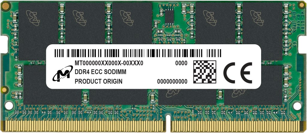 Memorie RAM Micron MTA18ASF2G72HZ-2G6E4, 16GB DDR4, 2666MHz, ECC SODIMM