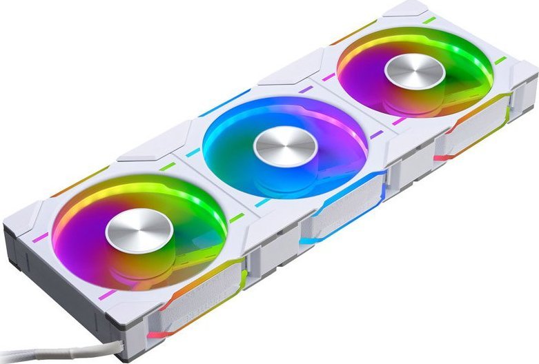 Ventilatorë PC Phanteks D30-120 D-RGB, set 3x120mm, PWM, të bardhë