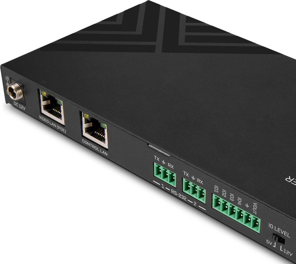 Kontroller AV mbi rrjet Lindy SDVoE Controller, deri 4K, lidhje me kabllo, i zi