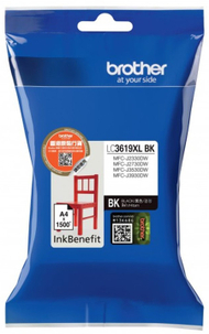 Ngjyrë për printer Brother LC3619XLBK, e zezë