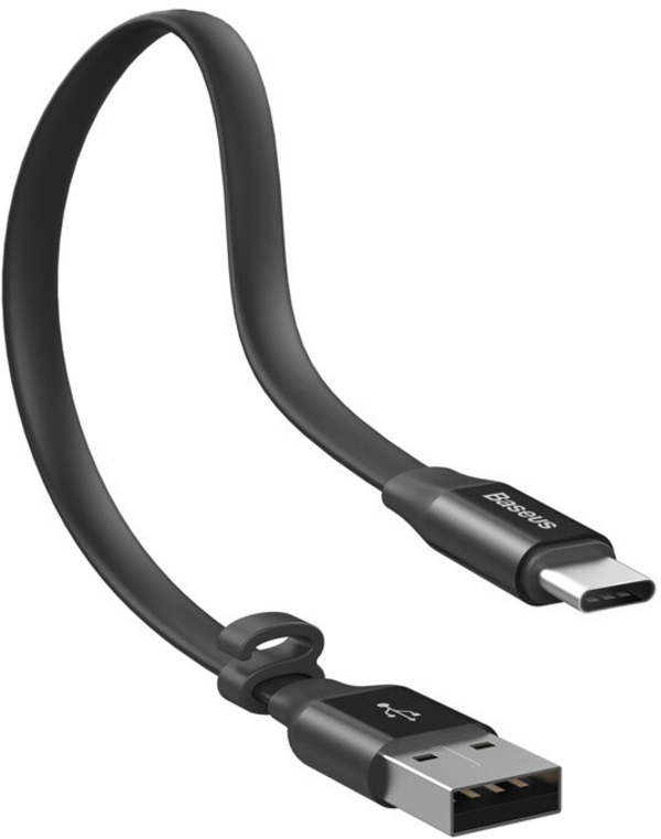 Kabllo për karikim / të dhëna Baseus Nimble Series USB-A - USB-C, 23cm, e zezë