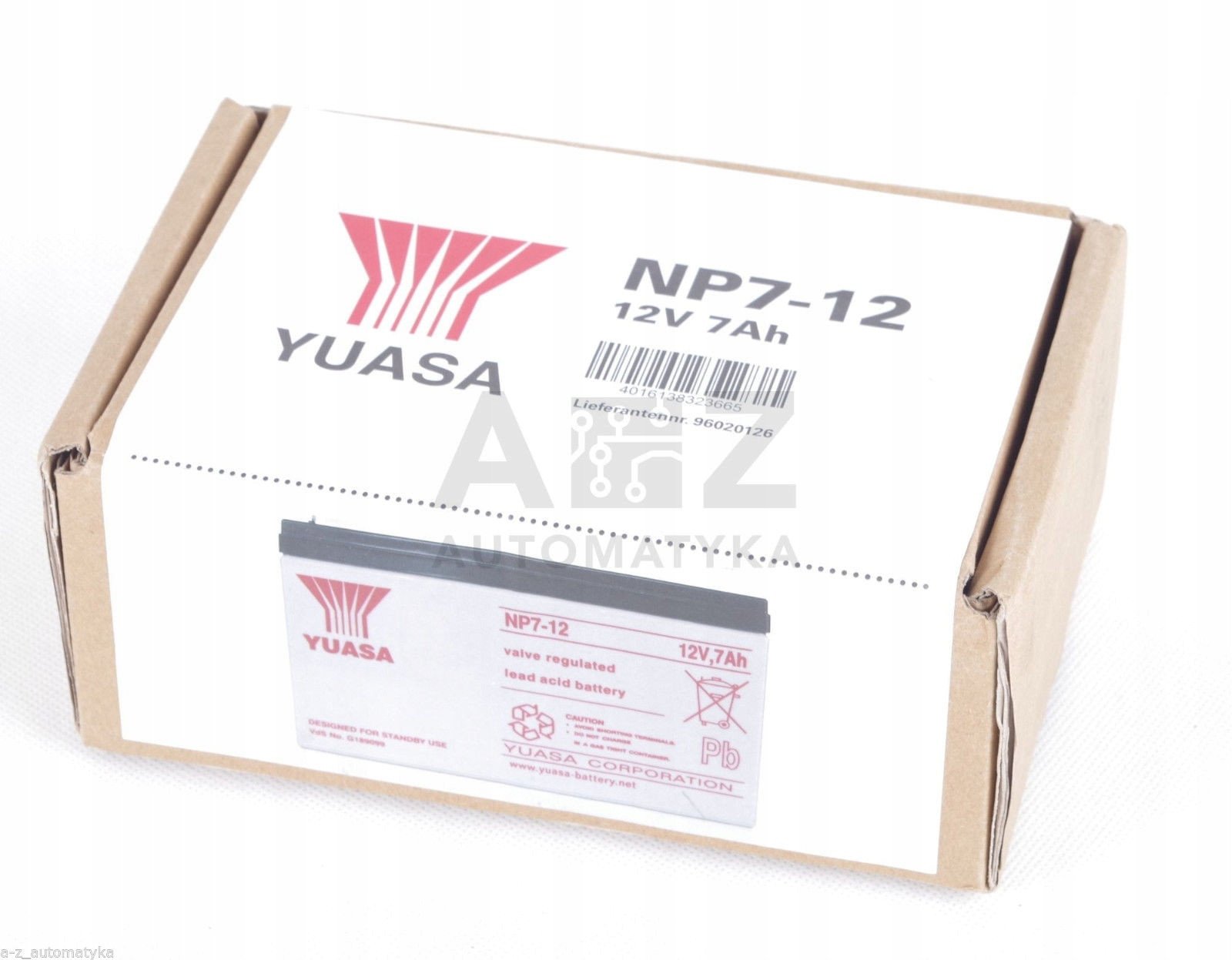 Bateri plumbi Yuasa NP7-12, 12V, 7Ah, e mbyllur