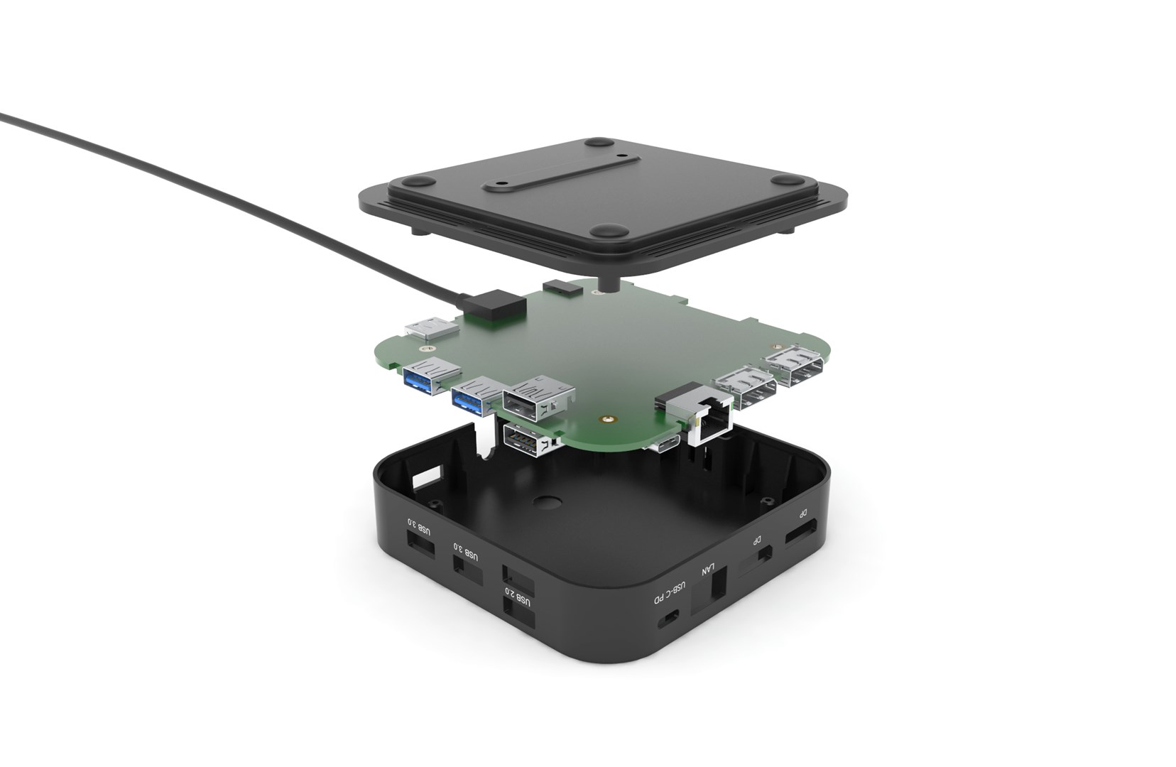 USB-C докинг станица i-tec, Dual Display, 100W Power Delivery, црна