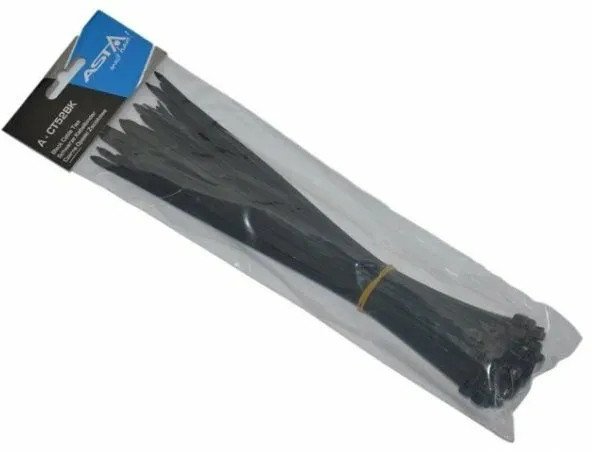 Set 250 lidhëse kabllosh ASTA, 5x250mm, najlon i fortë, ngjyra të përziera