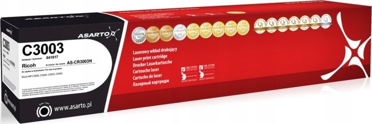 Toner Asarto për Ricoh MP C3003, 841817, 29000 faqe, i zi
