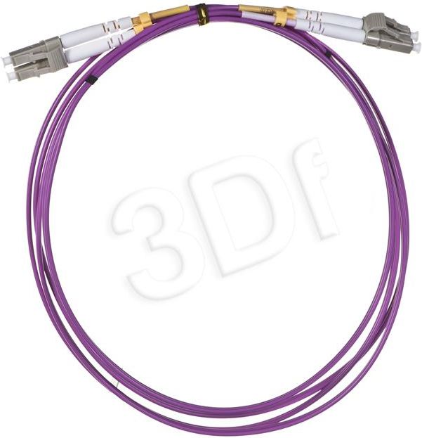 Kabëll fibër optike Alantec Patch Cord MM OM4, LC LC Duplex 50/125, 2.0m, vjollcë