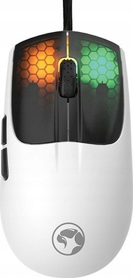 Mouse gaming Marvo M727, me kabllo USB, 12000 DPI, i bardhë