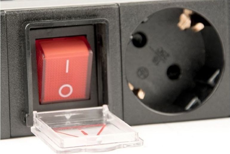 Kabllo zgjatëse Gembird Schuko me 8 priza, 3m, e zezë