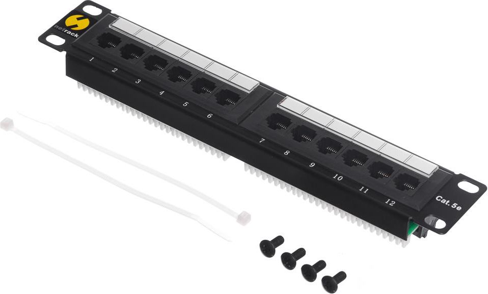Patch Panel NetRack 10'', 12 porta, Cat. 5e, UTP
