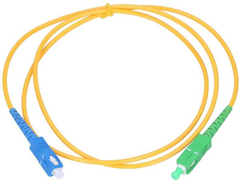 Kabllo ExtraLink Patchcord SC/UP - SC/APC, 1m, e verdhë