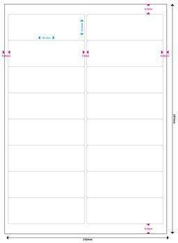 Etiketa vetëngjitëse MediaRange MRINK147, 99.1x33.9mm, 800 copë, të bardha