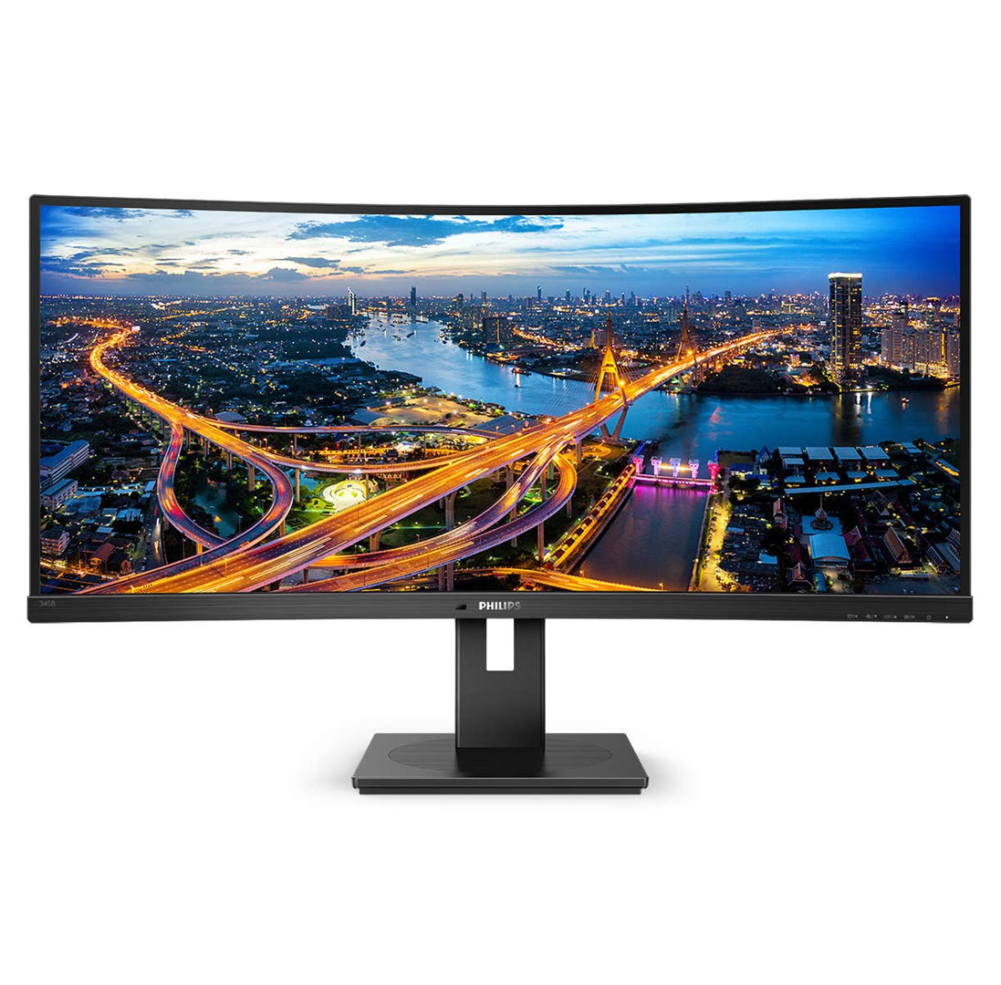 Monitor PHILIPS 345B1C, 34”, WQHD, Curved, i zi