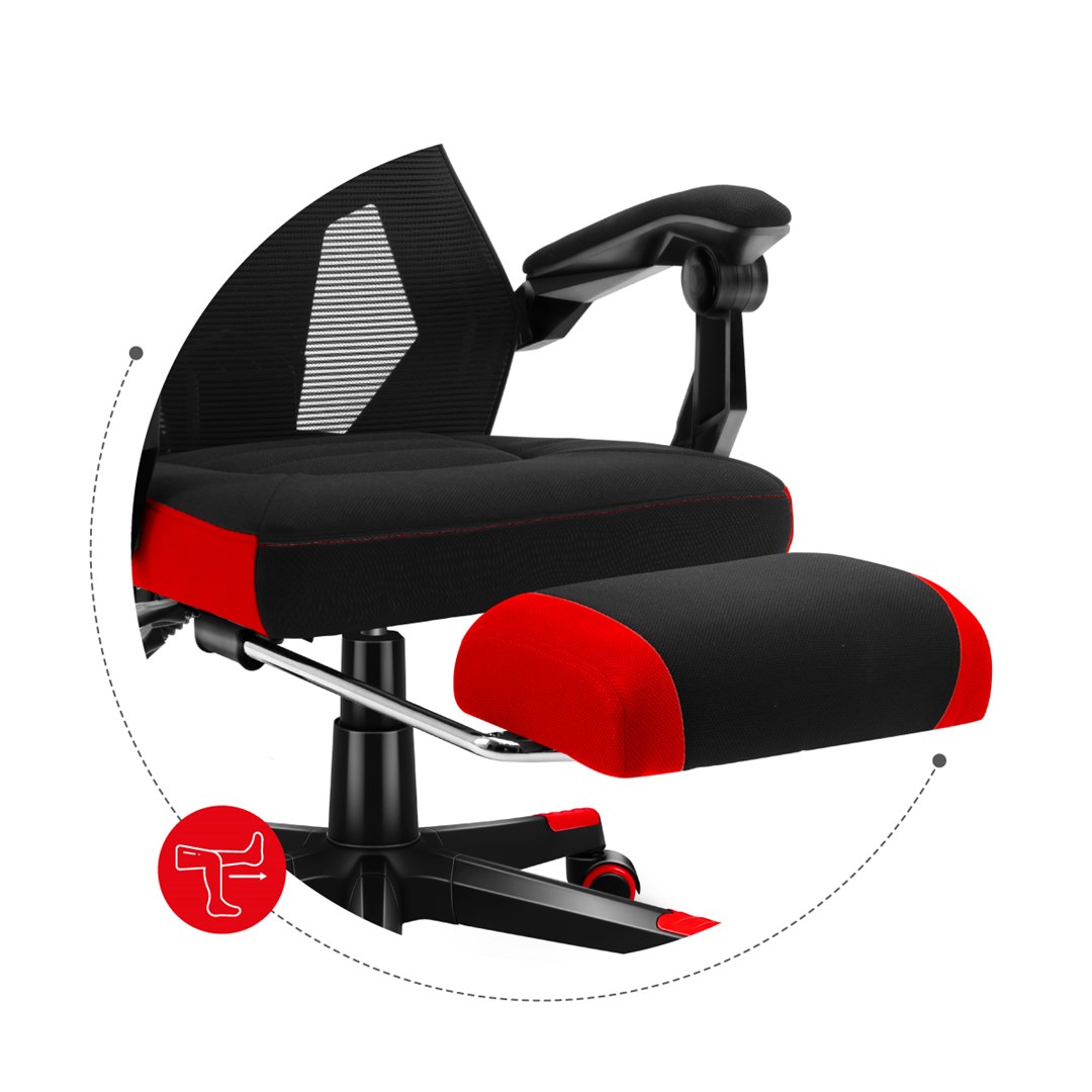 Гејмерска столица Huzaro Combat 3.0, 140kg, црвена