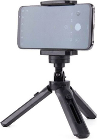 Селфи стап Baseus Mini Tripod држач, ротација 360°, алуминиум ABS, црн
