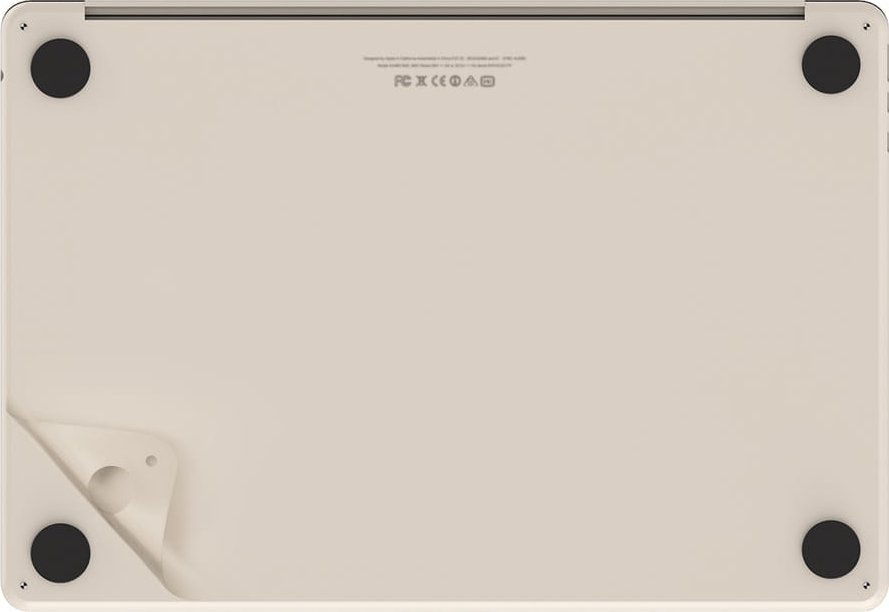 Set mbrojtës JCPAL MacGuard për MacBook Air 15" M2 M3 M4, dy në një, Starlight