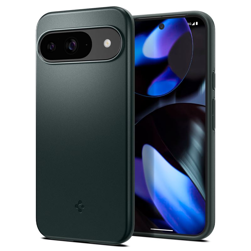 Mbrojtëse Spigen Thin Fit për Google Pixel 9 / 9 Pro, 1.55mm, e gjelbër