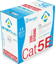 Kabllo rrjeti Alantec KIU5STR305, U/UTP Cat.5e, 305m, PVC, gri