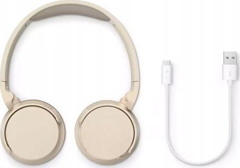 Kufje on ear Philips TAH3209, wireless BT, izolim zhurme, kafe të çelëta