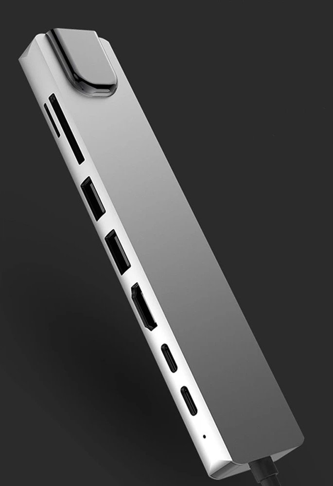 Хаб Bounn JL-CX08, 8 во 1, USB C, сива