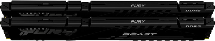 Module të memories Kingston Fury Beast Black 64GB (2x32GB) DDR5 6000 CL36