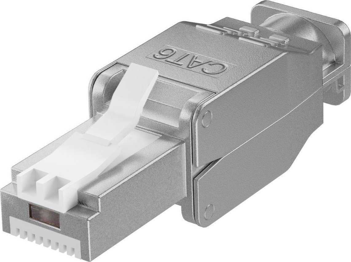 Lidhës RJ45 MicroConnect CAT6, montim pa vegla, i argjendtë