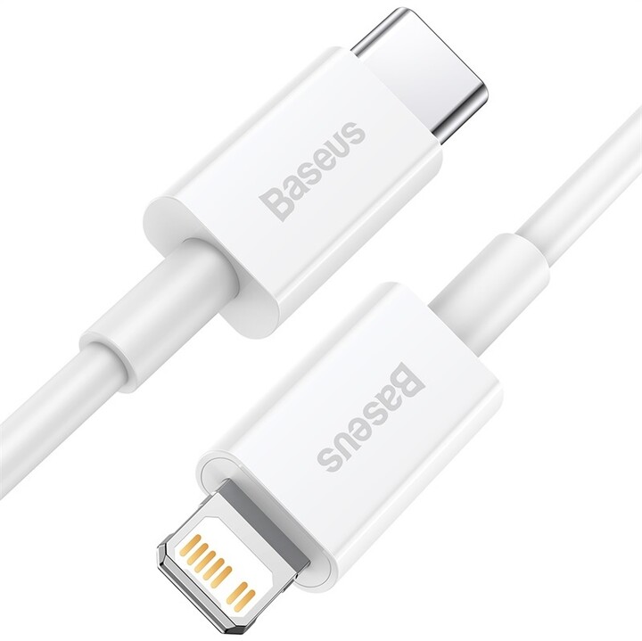 Kabllo BASEUS Superior Series USB-C - Lightning, 20W, 1m, e bardhë