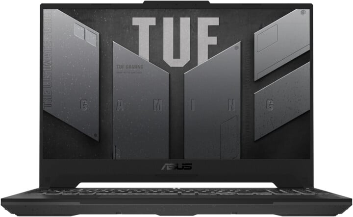 Лаптоп ASUS TUF Gaming F15, Intel Core i7-12700H, 16GB RAM, 512GB SSD, NVIDIA GeForce RTX 4060 8GB GDDR6, сива