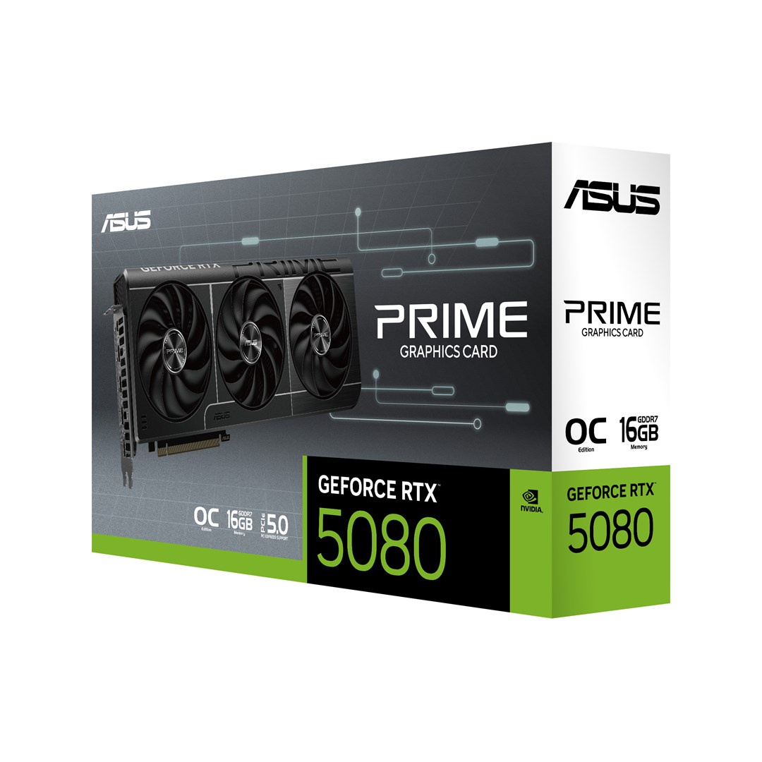 Kartelë grafike Asus GeForce RTX 5080 Prime OC 16GB GDDR7 PCI-Express