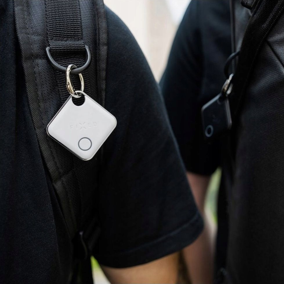 Çip gjurmues FIXED Tag with Find My Support, set 2 copë, Bluetooth, i zi dhe i bardhë