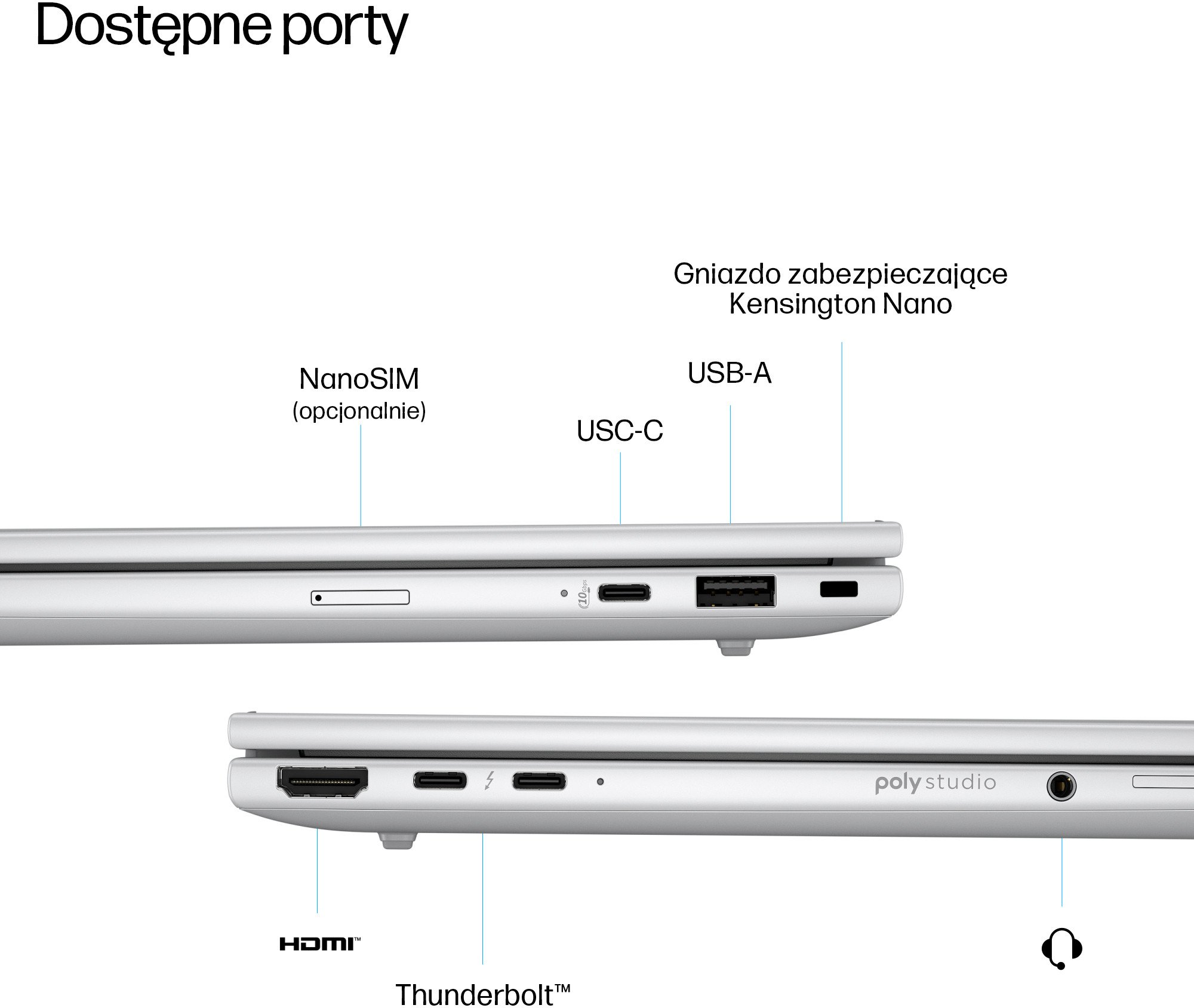 Laptop HP EliteBook 8 G1i, 14", Intel Core Ultra 7, 32GB 1TB SSD, argjent
