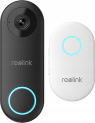 Zilja inteligjente Reolink Video Doorbell D340P, 2K, PoE, e zezë