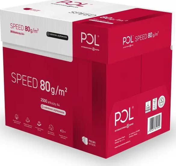 Letër kopjuese International Paper PolSpeed, ​​A4, 80g, 500 fletë