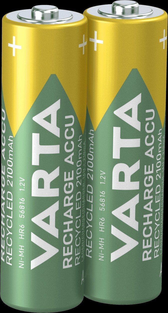 Bateri të rikarikueshme Varta Recycled 56816101402 AA, 2000mAh, 1.2V, paketim 2 copë