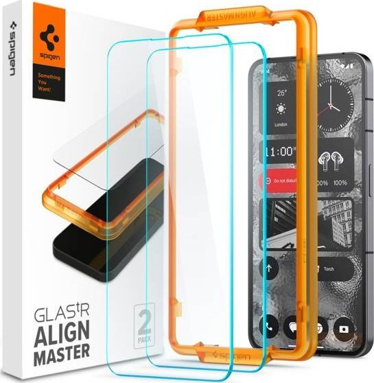 Xham mbrojtës Spigen Glas.TR, Nothing Phone 2, 2 copë, transparent