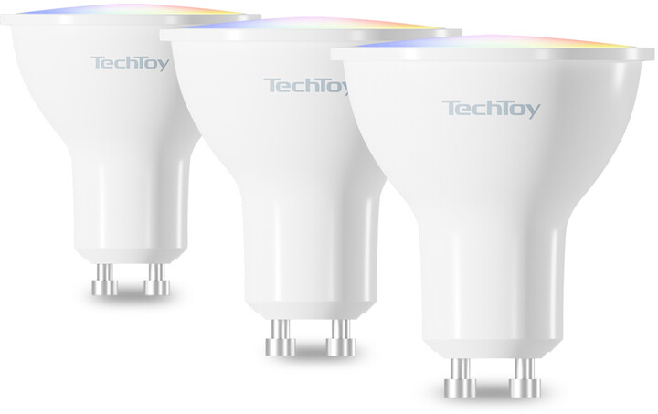 Poç TechToy Smart Bulb RGBm 4.5W, GU10, 3 copë