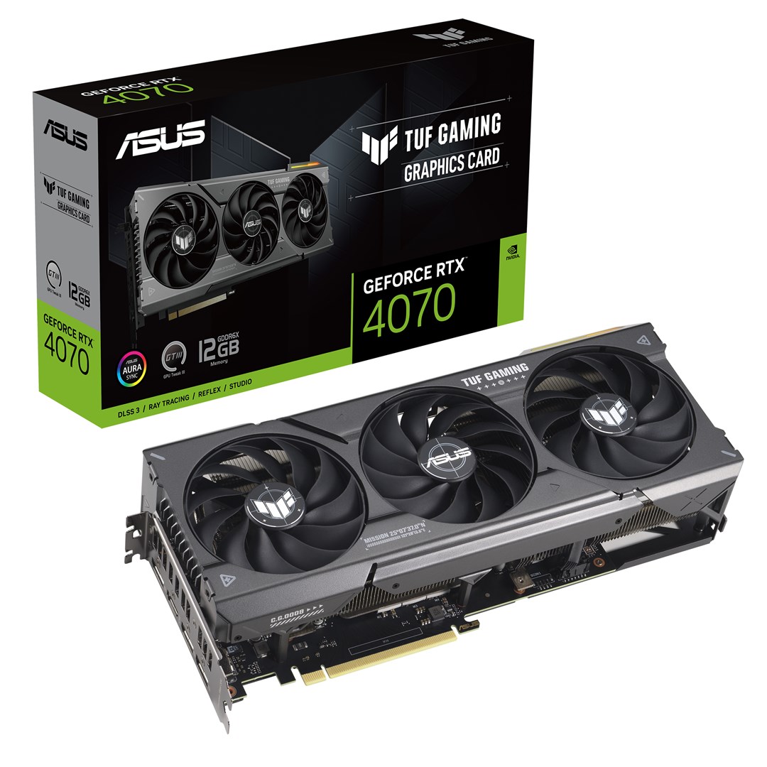 Kartë grafike ASUS TUF Gaming NVIDIA GeForce RTX 4070, 12 GB GDDR6X