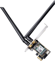 Kartë rrjeti Cudy WE3000, Wi‑Fi 6E, Bluetooth 5.2, me antena të jashtme