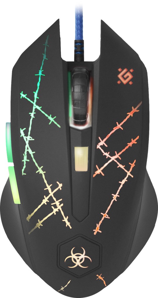 Maus lojërash Defender FORCED GM-020L, USB, 3200 DPI, i zi