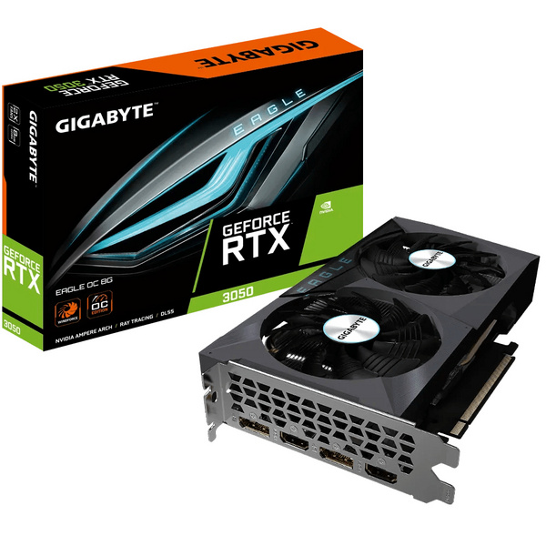 Kartelë grafike Gigabyte GV-N3050EAGLE OC-8GD NVIDIA GeForce RTX 3050 8 GB GDDR6