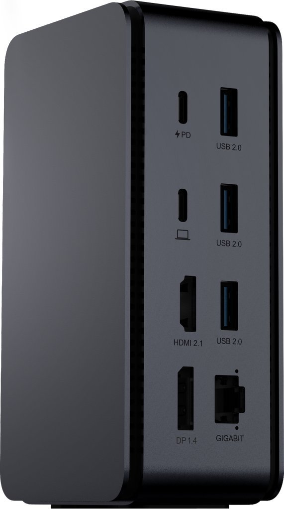 Docking station ProXtend Dual 8K USB-C DOCK2XUSB4, USB4, deri 8K, gri