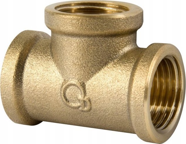 Pjesë lidhëse bronzi Tee, 1/2", për ujë dhe ngrohje