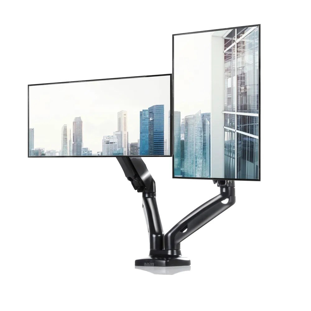 Krah për dy monitorë ART UM-116, 13-32", i zi