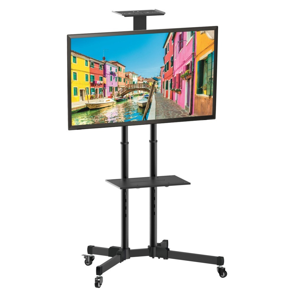 Karrocë dyshemeje për TV LCD/LED/Plasma, 37-70", 50 kg, e zezë