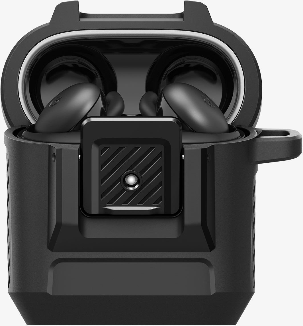 Mbulesë Spigen Lock Fit për Google Pixel Buds 2A, mat, e zezë