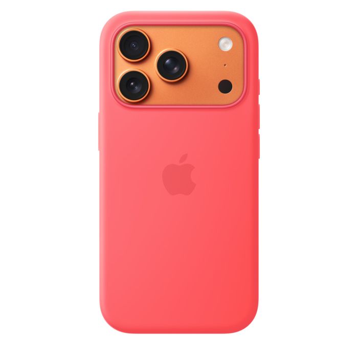 Apple iPhone 17 Pro Silicone Case with MagSafe, Bright Guava (SEASONAL)