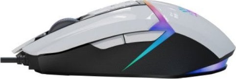 Maus gaming A4tech Bloody W60 Max Activated, me kabllo, RGB, i bardhë