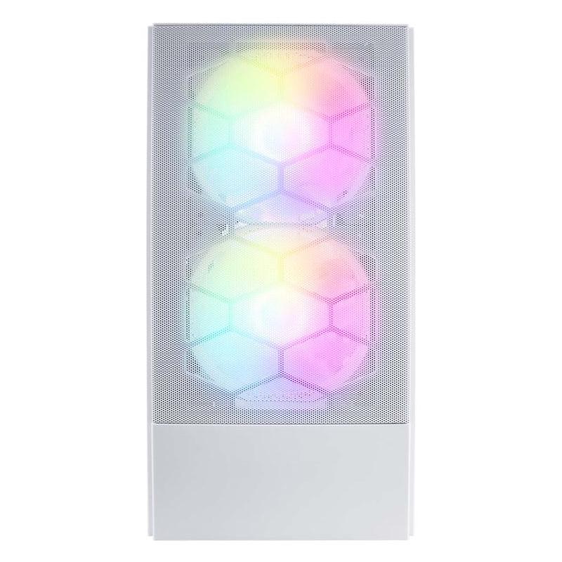 Kabinet kompjuterik 1STPLAYER Gaming X4 M, M ATX, 3 ventilatorë RGB, i bardhë