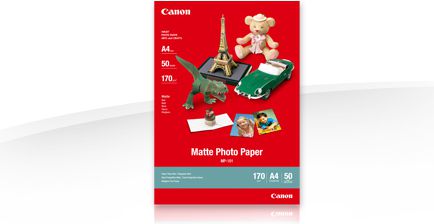 Матиран фото-папир Canon MP 101, A4, 170 g m², бел