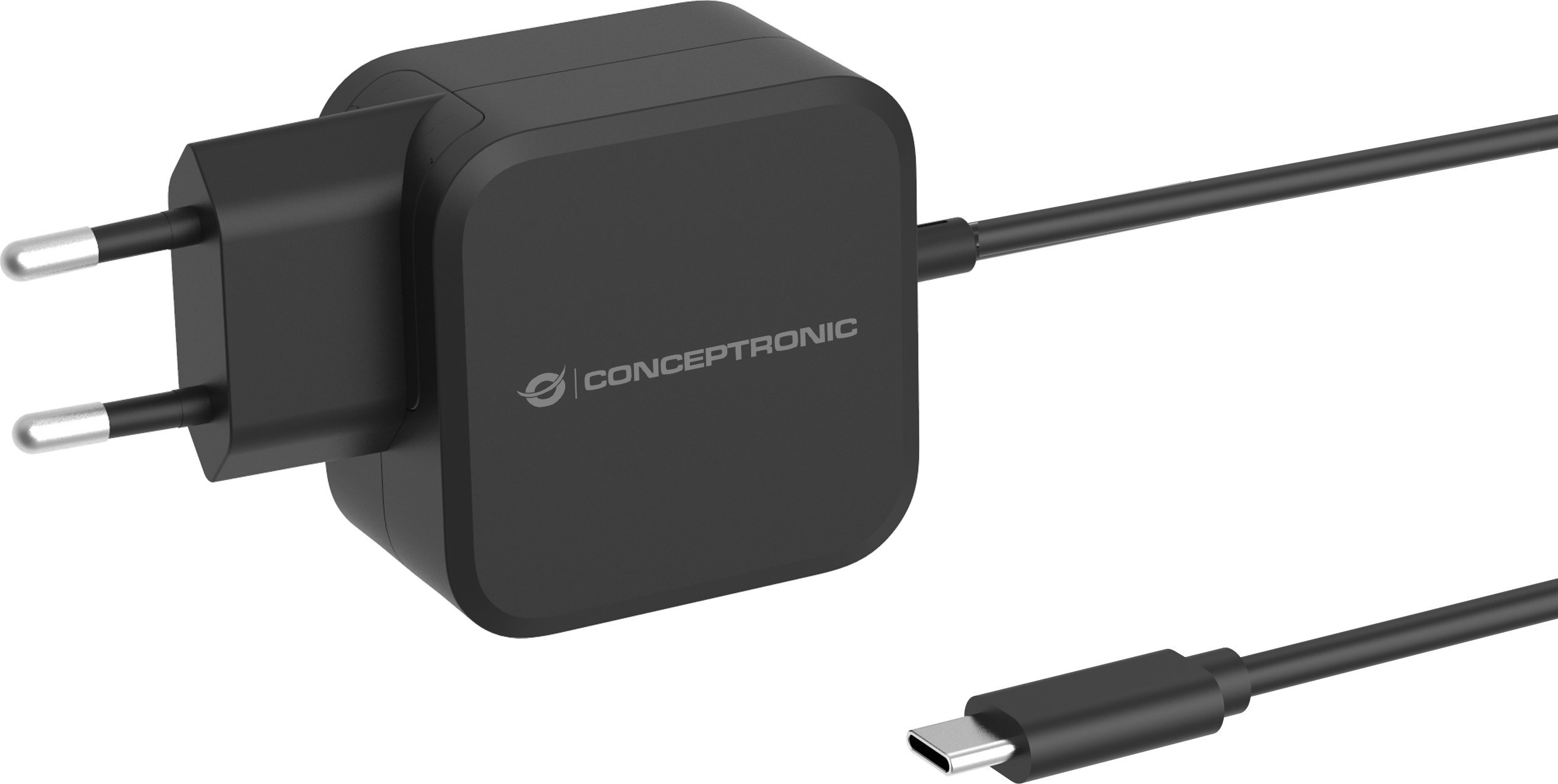 Karikues Conceptronic OZUL04BE, 67W GaN USB PD, kabllo USB C 1.8m, i bardhë