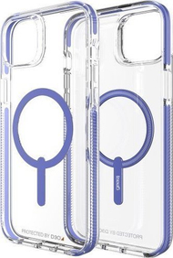 Mbulesë Zagg GEAR4 Santa Cruz Snap MagSafe për iPhone 14 Plus, transparente, periwinkle